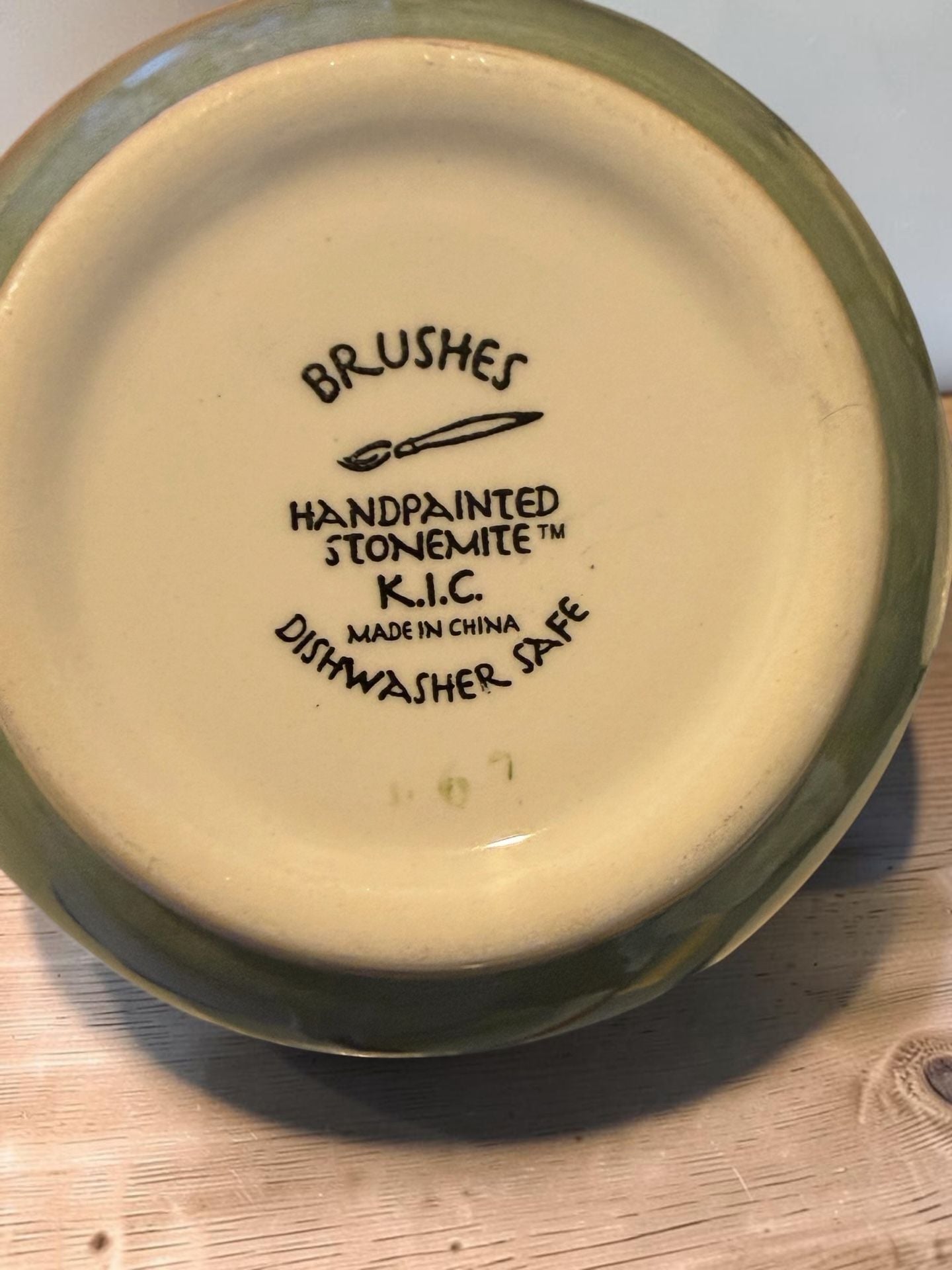 KIC Brushes Tuscany Spice 5 Inch All Purpose Bowl Set of 4 Handpainted Stoneware 3