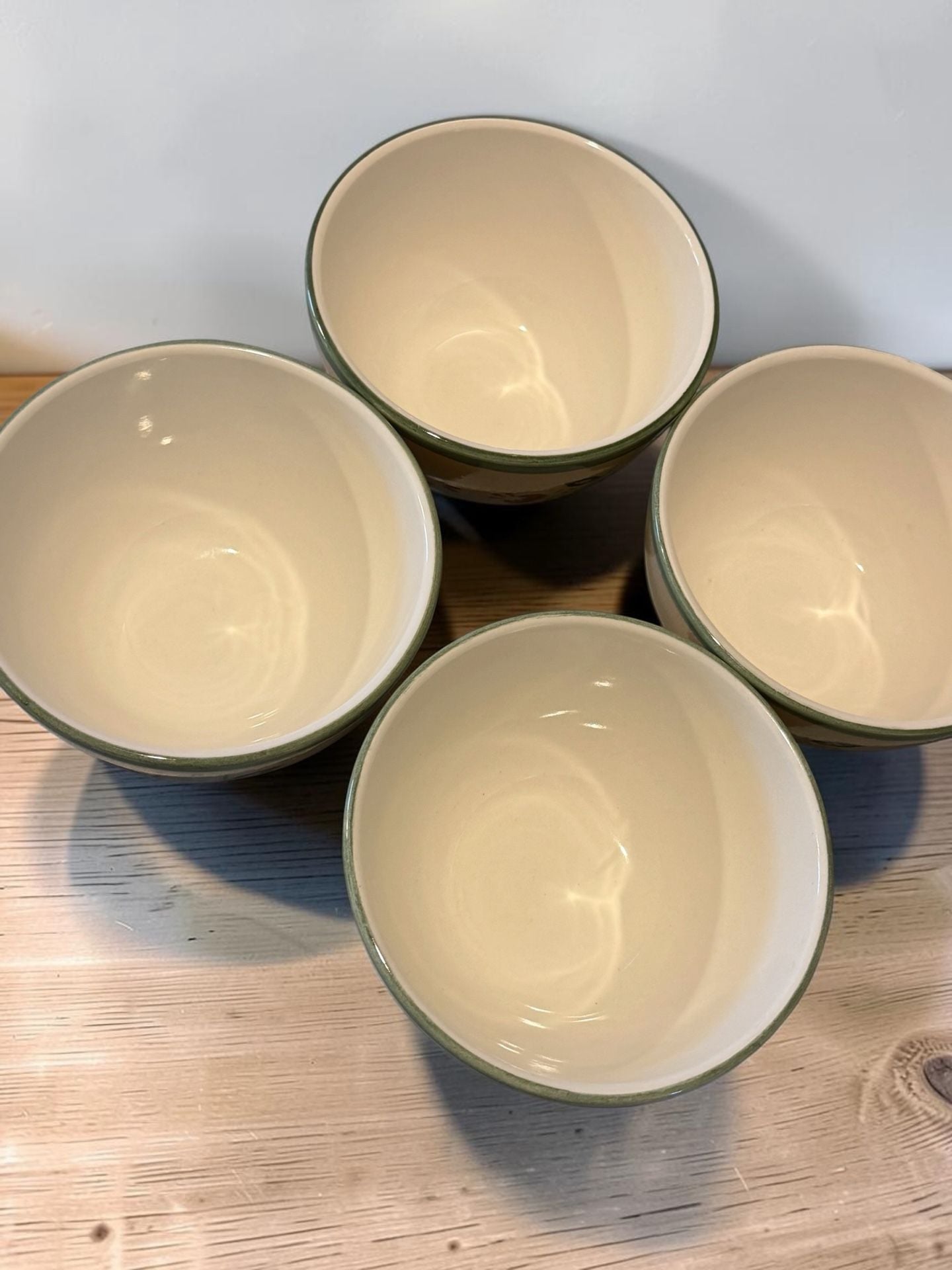 KIC Brushes Tuscany Spice 5 Inch All Purpose Bowl Set of 4 Handpainted Stoneware 4