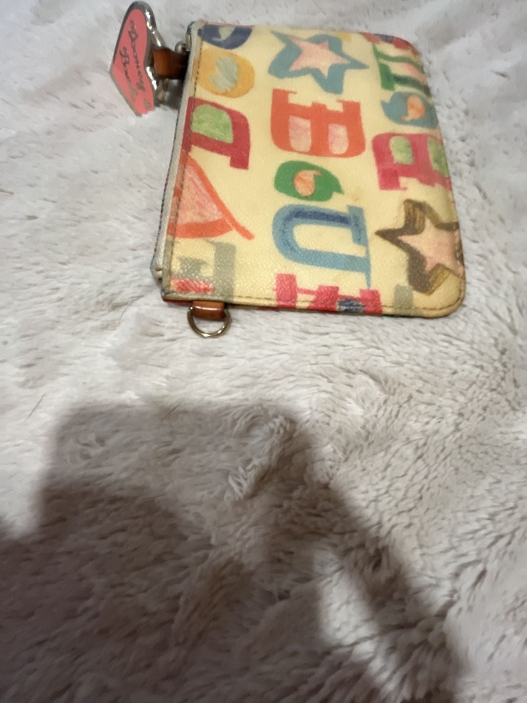 Dooney & Bourke Graffiti Doodle Coin Purse / Keychain 8