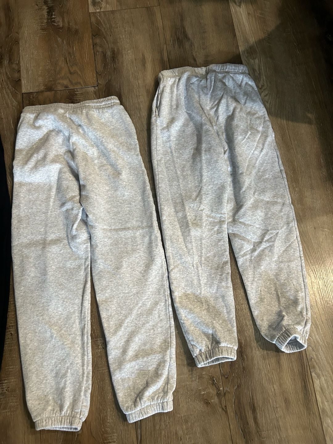 H&M Fleece Jogger Pants Lot of 4 Black and Gray Athletic Sweatpants 10