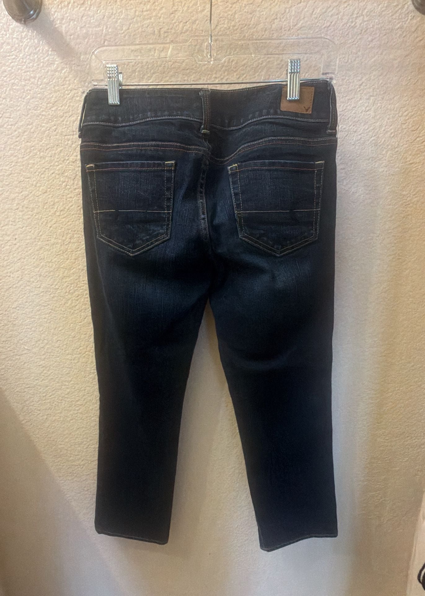 American Eagle Artist Jeans Size 4 Dark Wash Regular Straight Leg 3