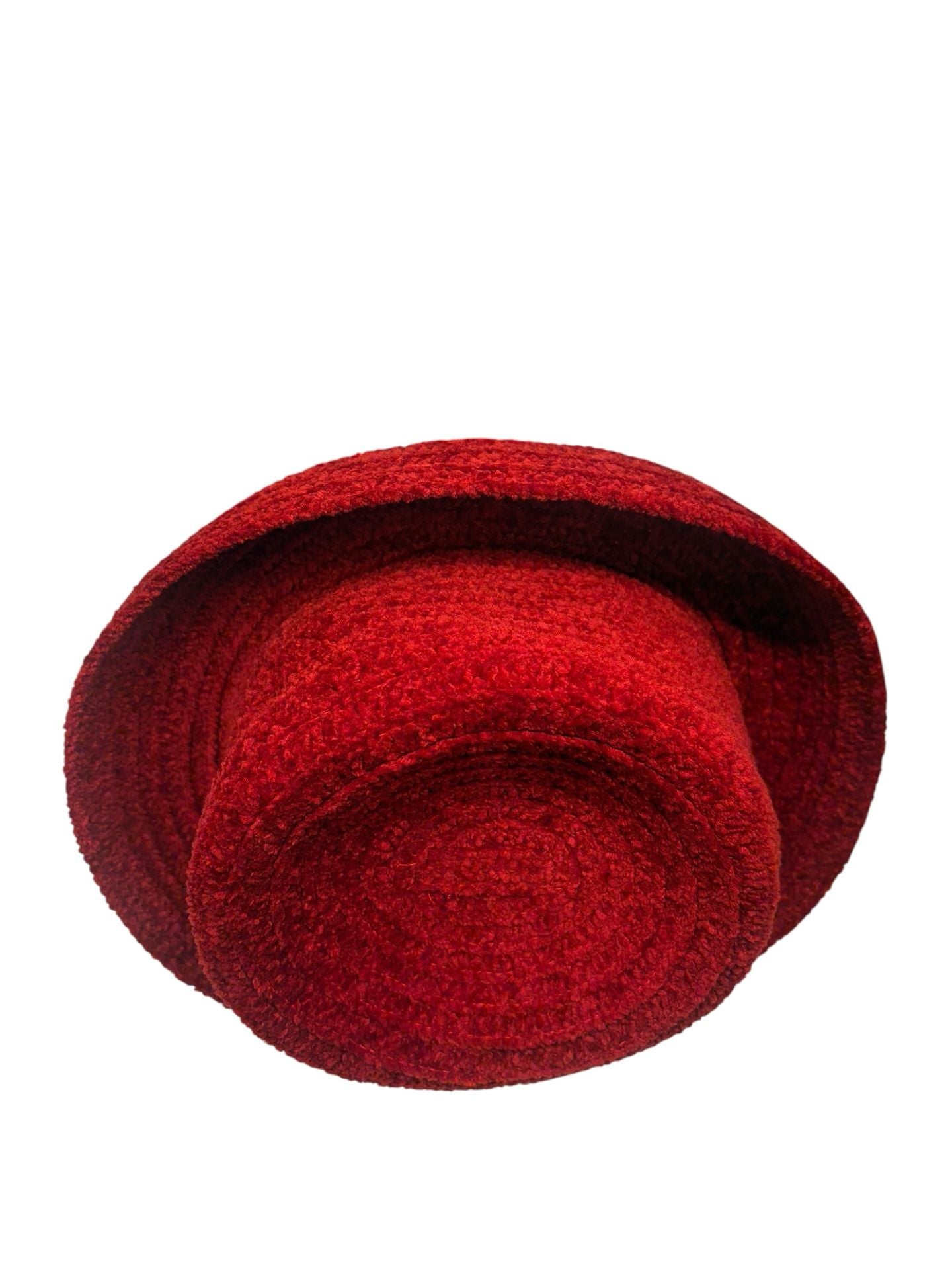 Betmar New York Red Chenille Bucket Hat 4