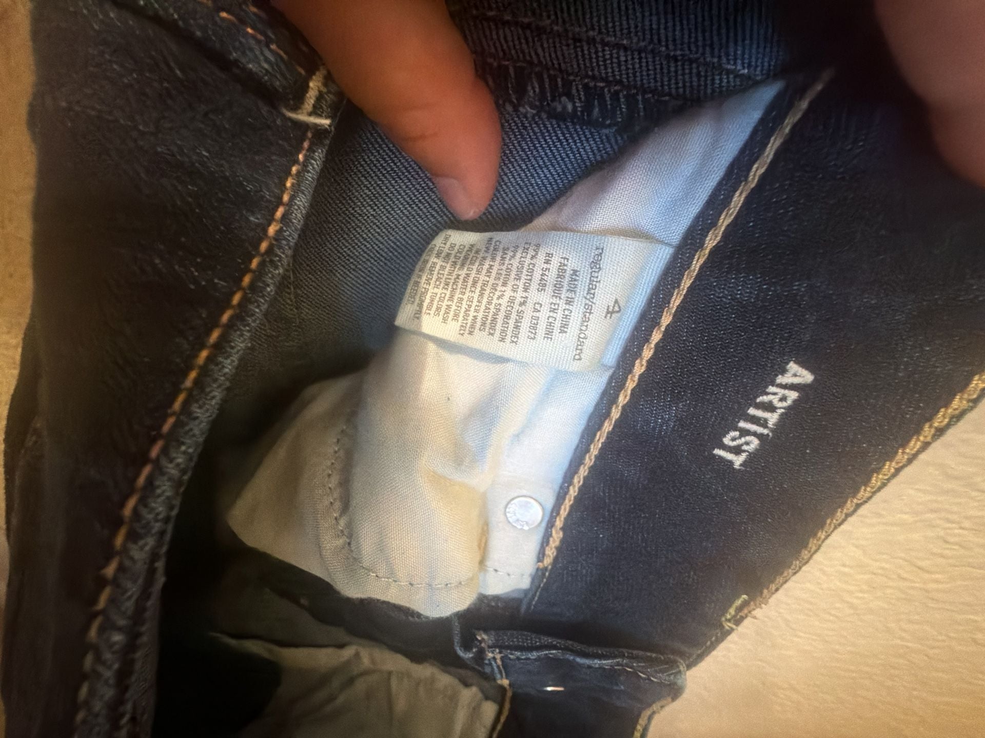 American Eagle Artist Jeans Size 4 Dark Wash Regular Straight Leg 4