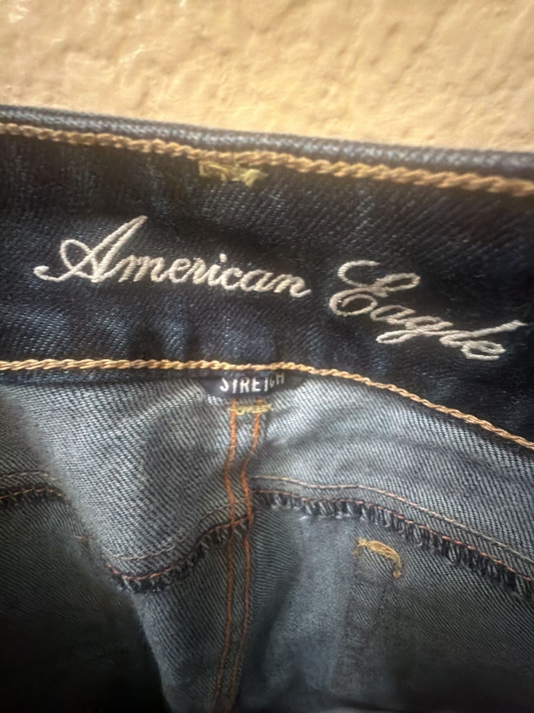 American Eagle Artist Jeans Size 4 Dark Wash Regular Straight Leg 5