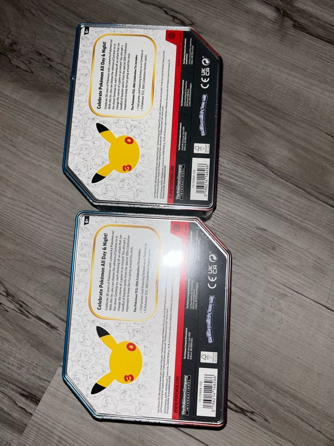 Pokemon TCG 30th Anniversary Sylveon ex Greninja ex Tins Sealed Set of 2 2