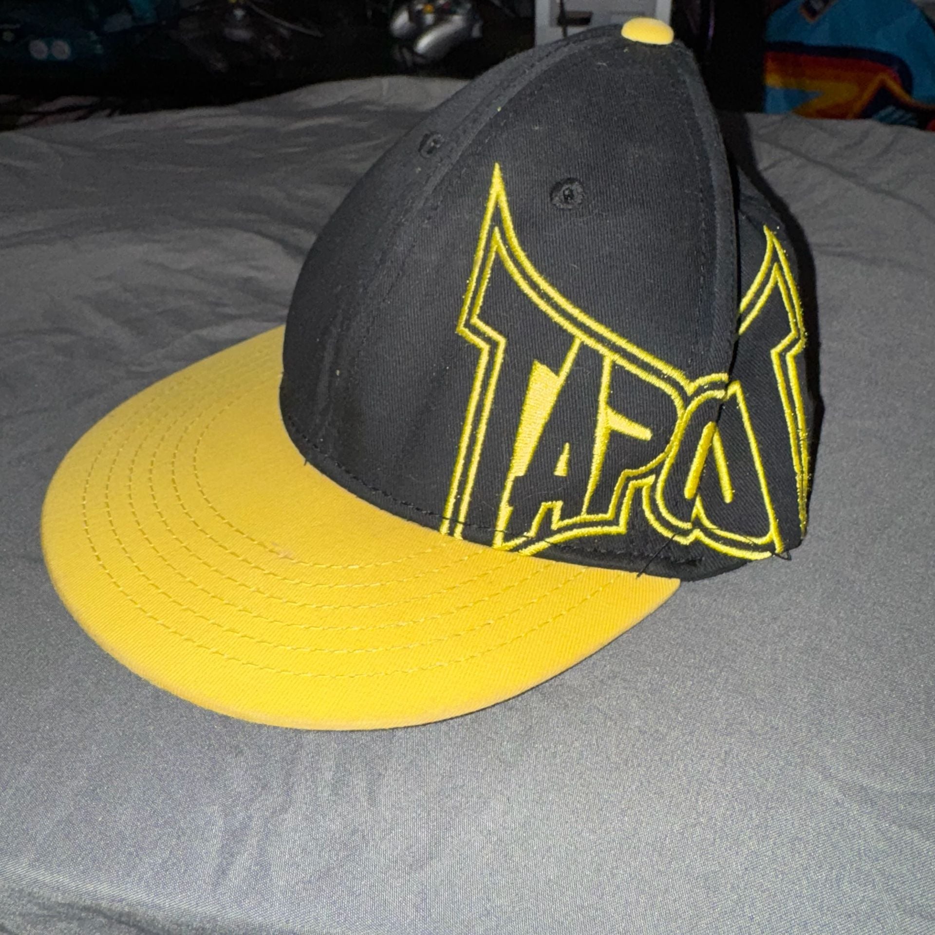 Tapout My Fight Matters Snapback Hat Black Yellow 2
