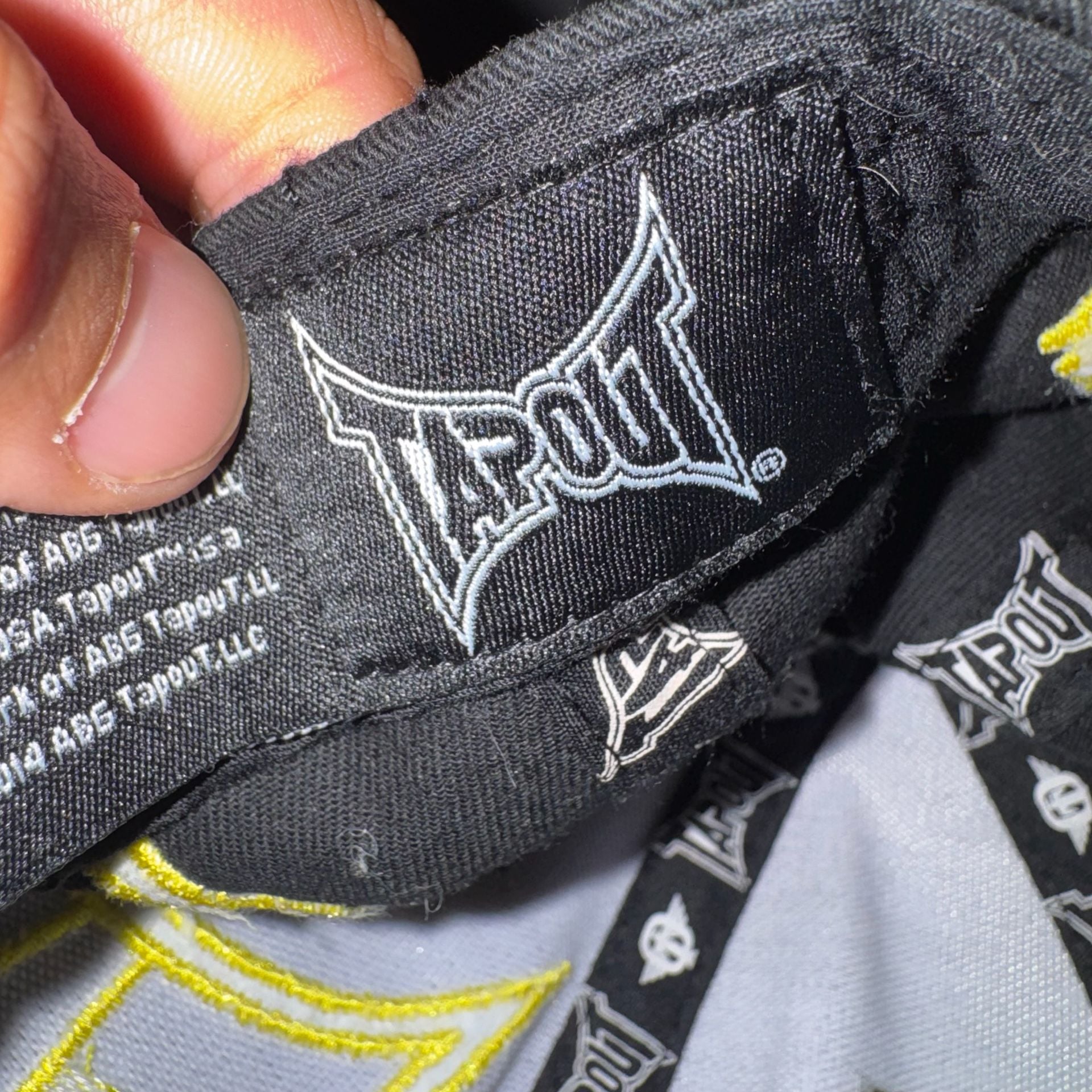 Tapout My Fight Matters Snapback Hat Black Yellow 5