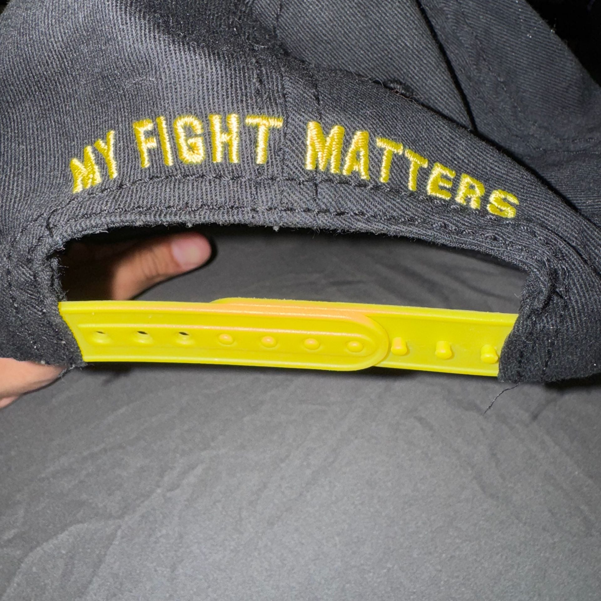 Tapout My Fight Matters Snapback Hat Black Yellow 7