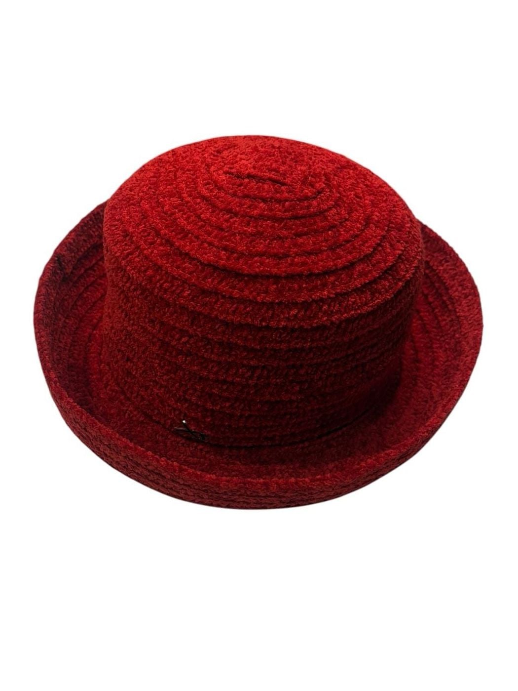 Betmar New York Red Chenille Bucket Hat 2