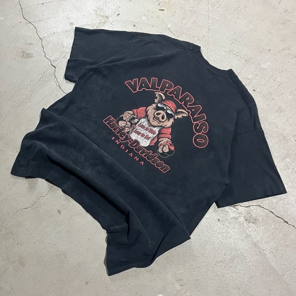 1998 single stitch Harley-Davidson Valparaiso Pig Graphic T-Shirt