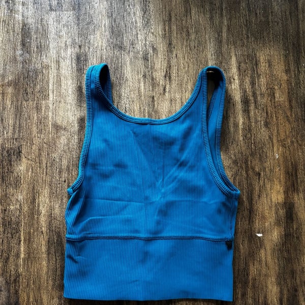 Lululemon Power Pivot Ribbed Tank Top Blue