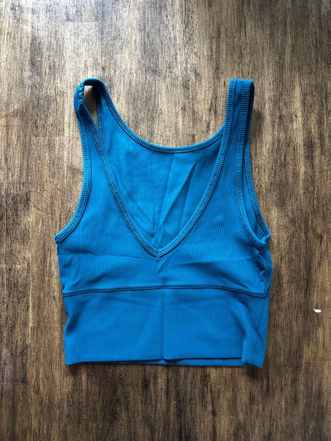 Lululemon Power Pivot Ribbed Tank Top Blue 4