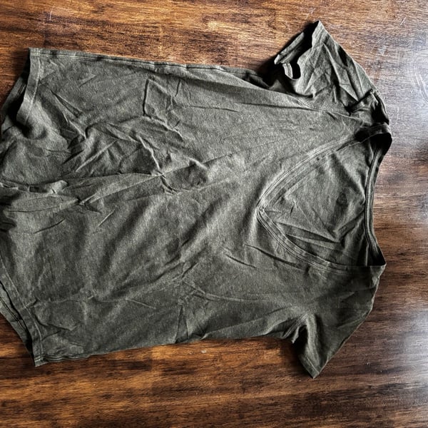 Lululemon V-Neck Short Sleeve T-Shirt Green Athletic Top
