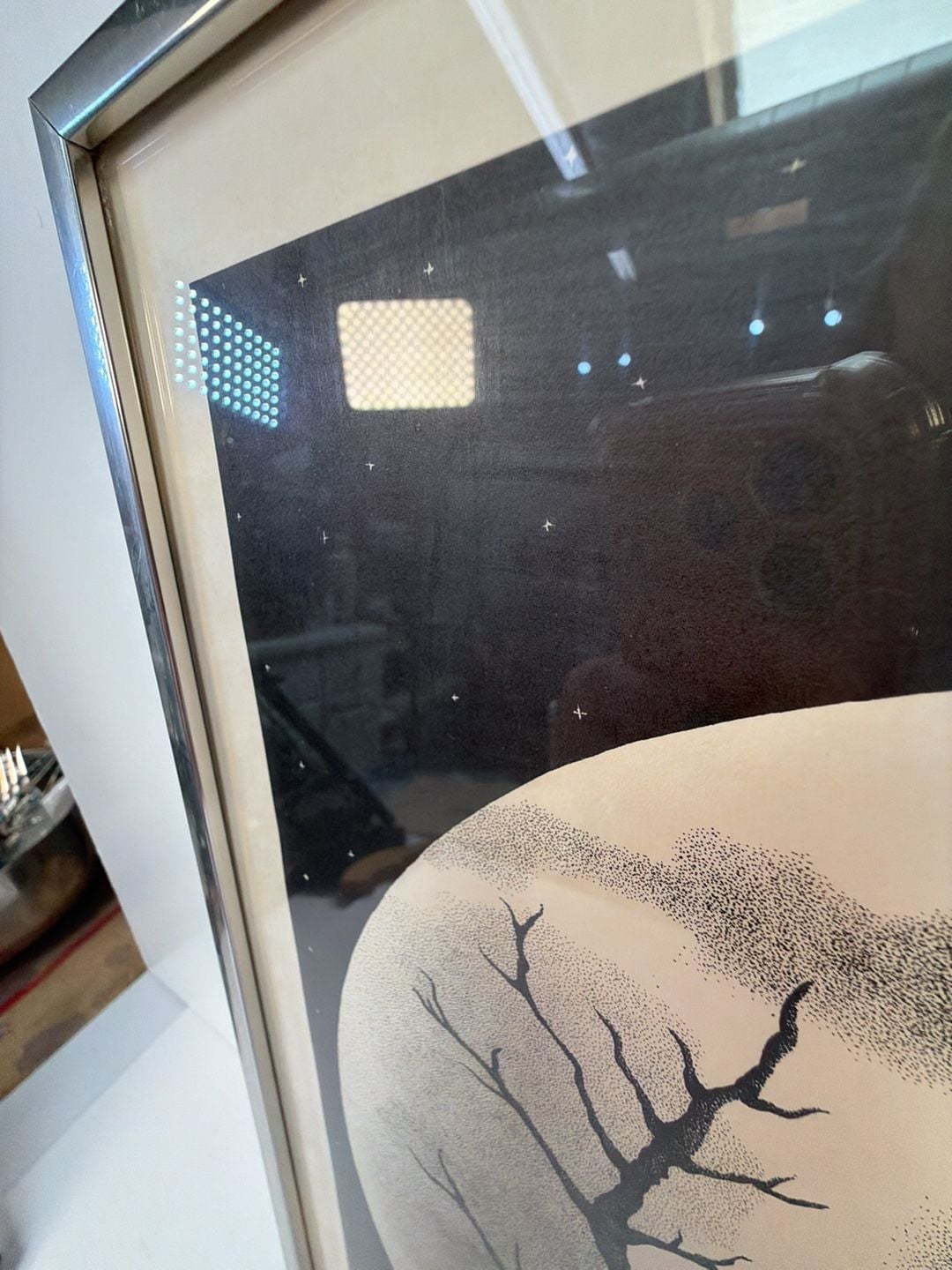 Maria Perez Lunar Night Print 6/300 Silver Frame Art 7