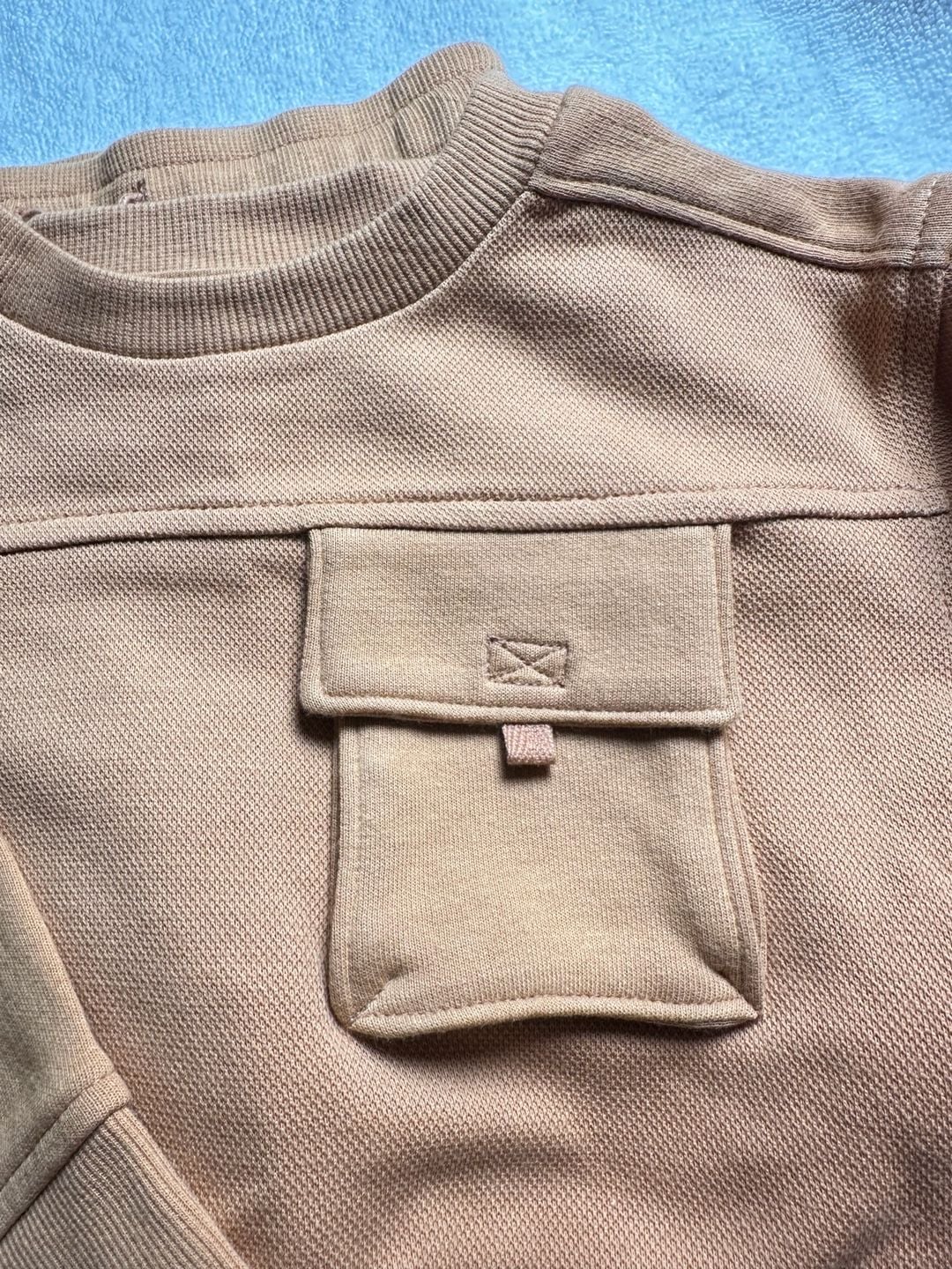 Cat & Jack Sand Brown Pullover Crewneck Sweatshirt and Joggers Set 2T 3