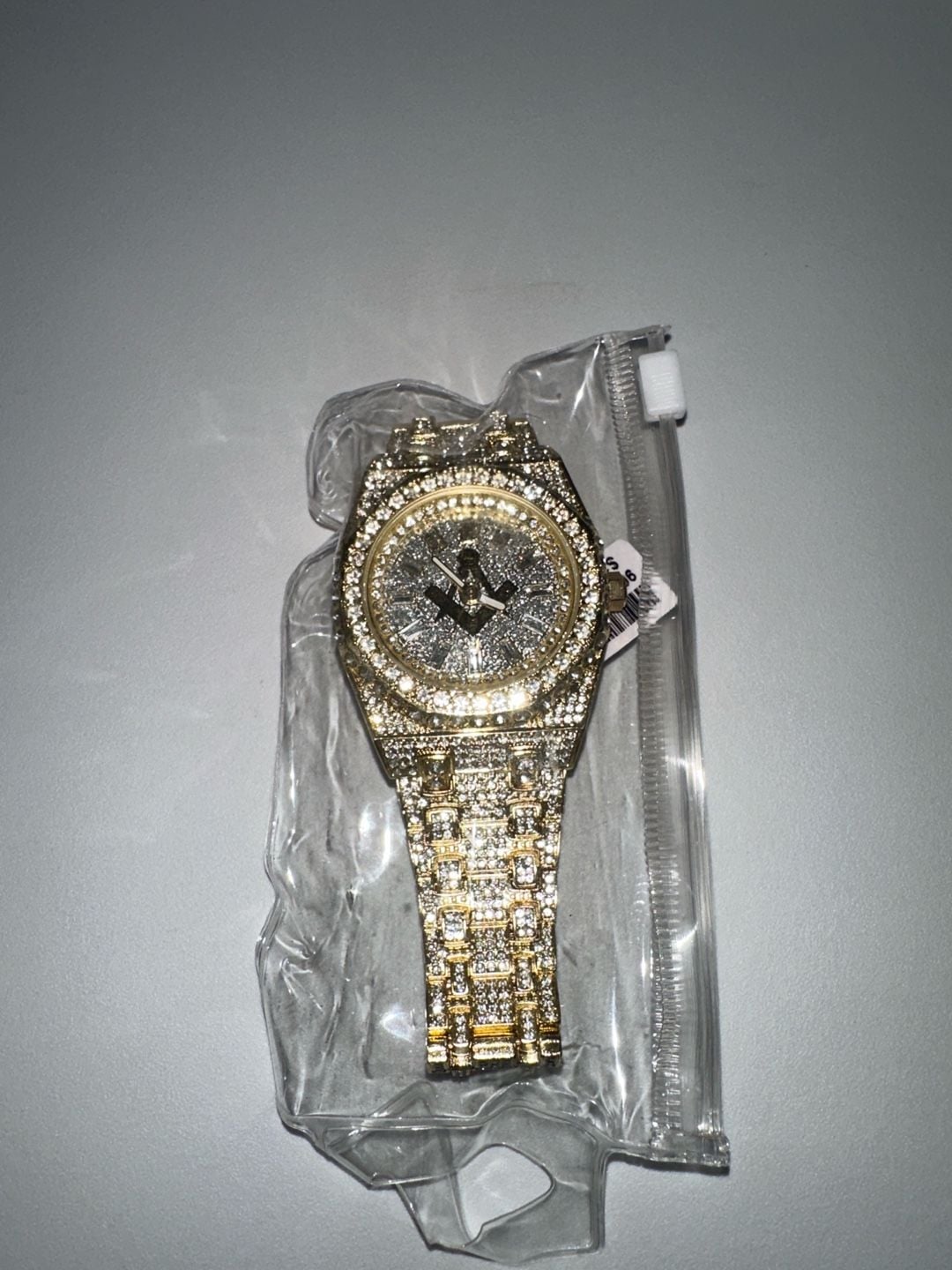 Masonic Watch Gold Iced Out 6