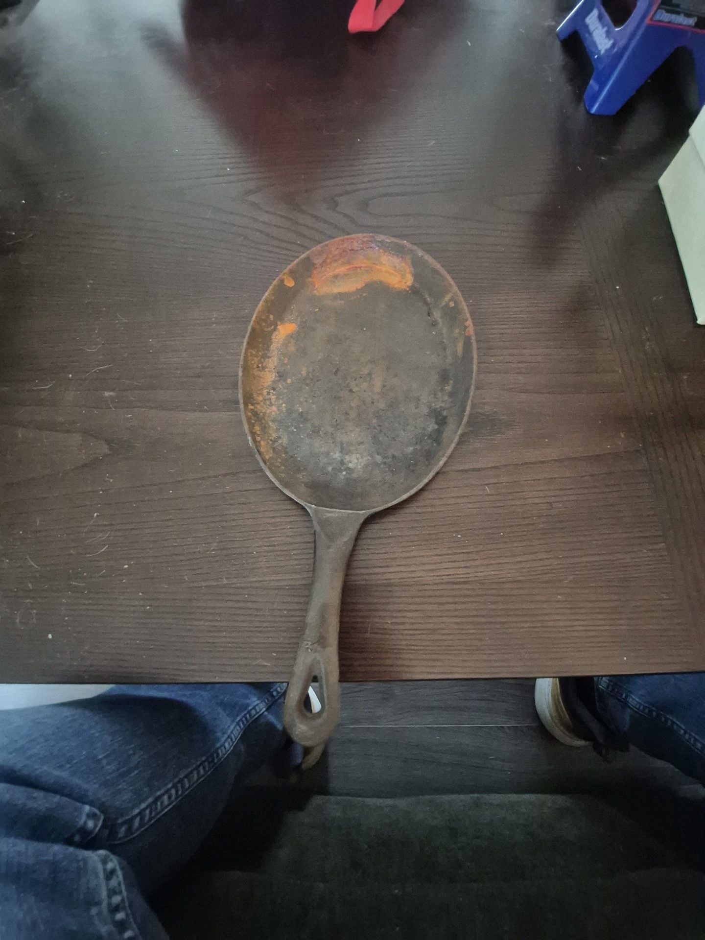 Vintage Update Cast Iron Oval Griddle Fajita Skillet Pan 3