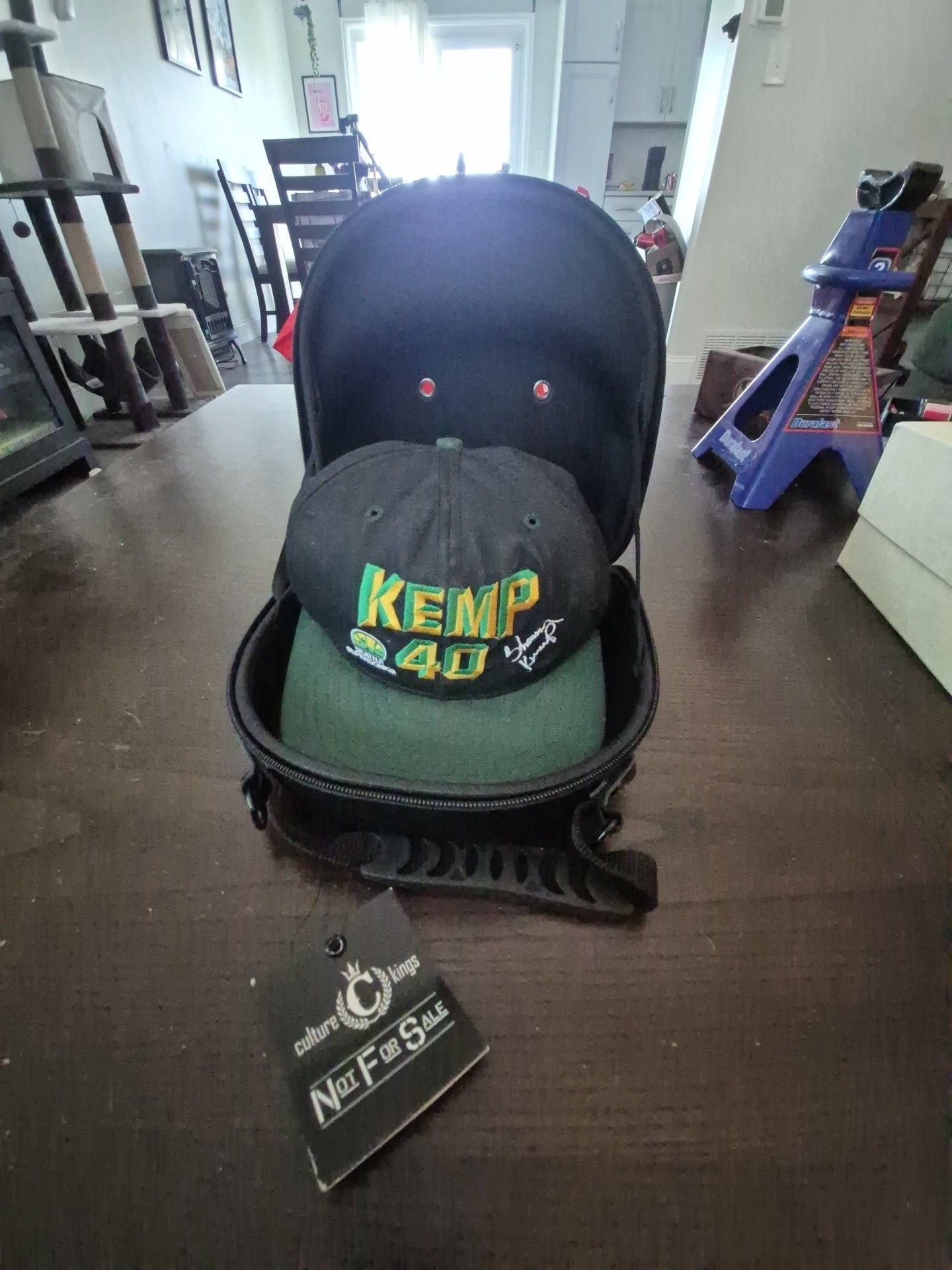 Seattle SuperSonics Shawn Kemp 40 Snapback Hat Cap with embroidered signature. 2