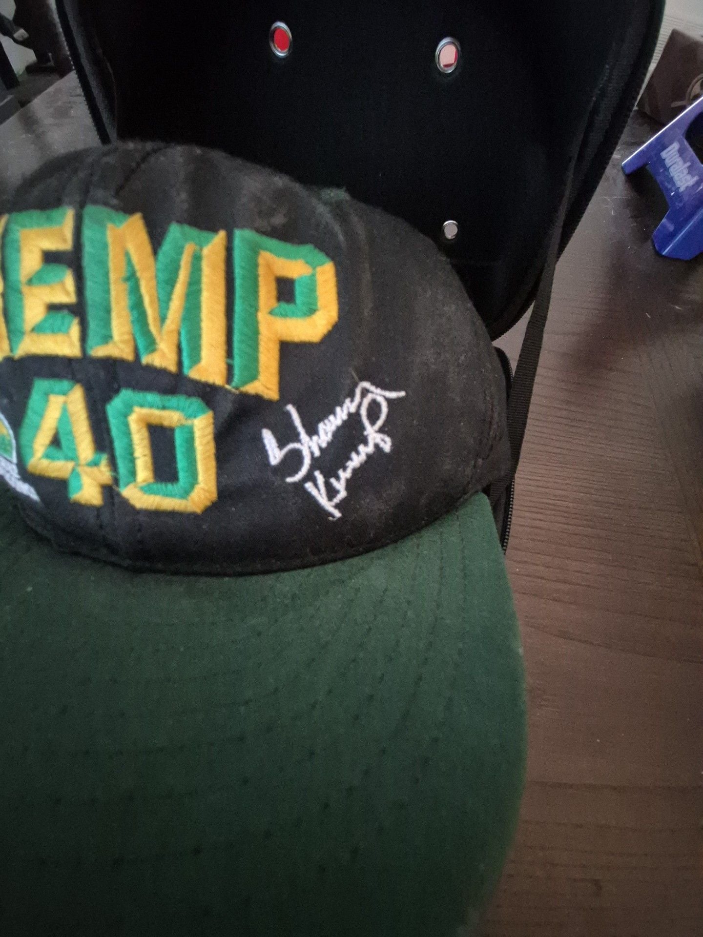 Seattle SuperSonics Shawn Kemp 40 Snapback Hat Cap with embroidered signature. 4