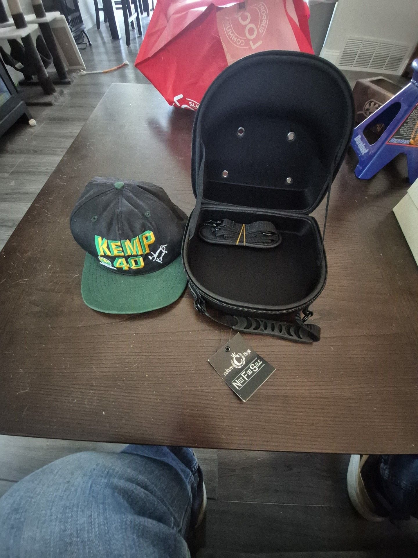 Seattle SuperSonics Shawn Kemp 40 Snapback Hat Cap with embroidered signature. 7