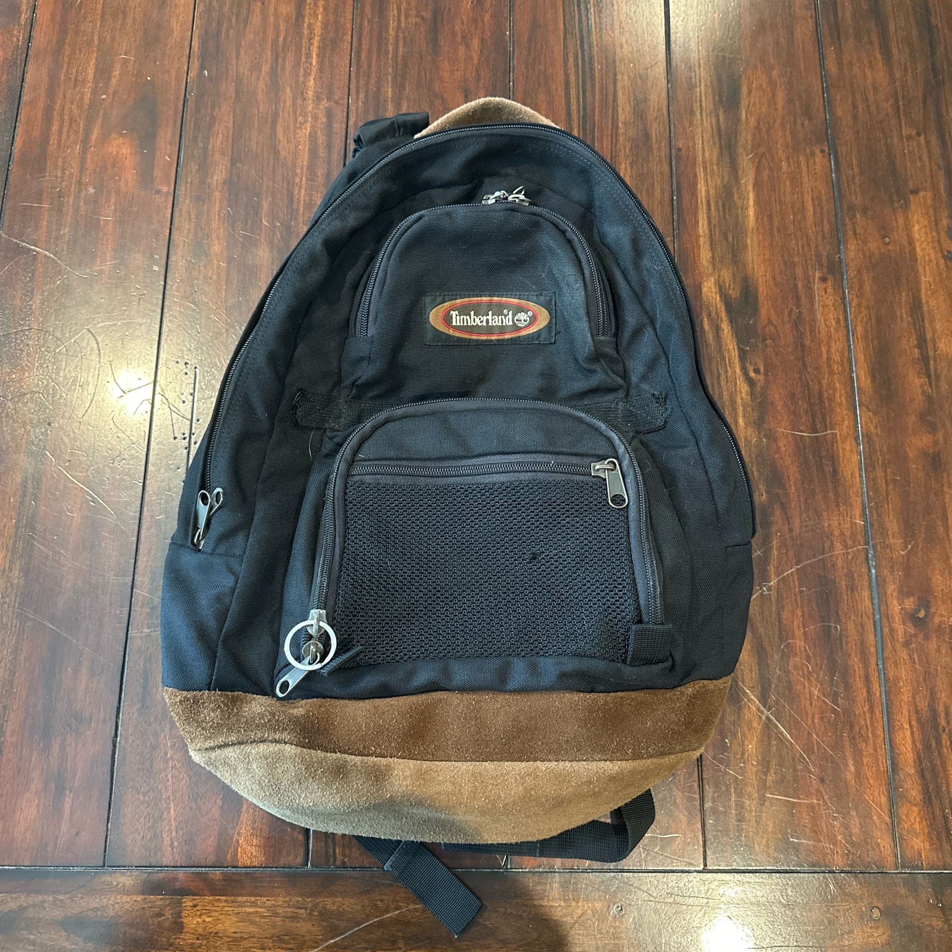 Vintage 1990s Timberland Canvas Suede Bottom Backpack 2