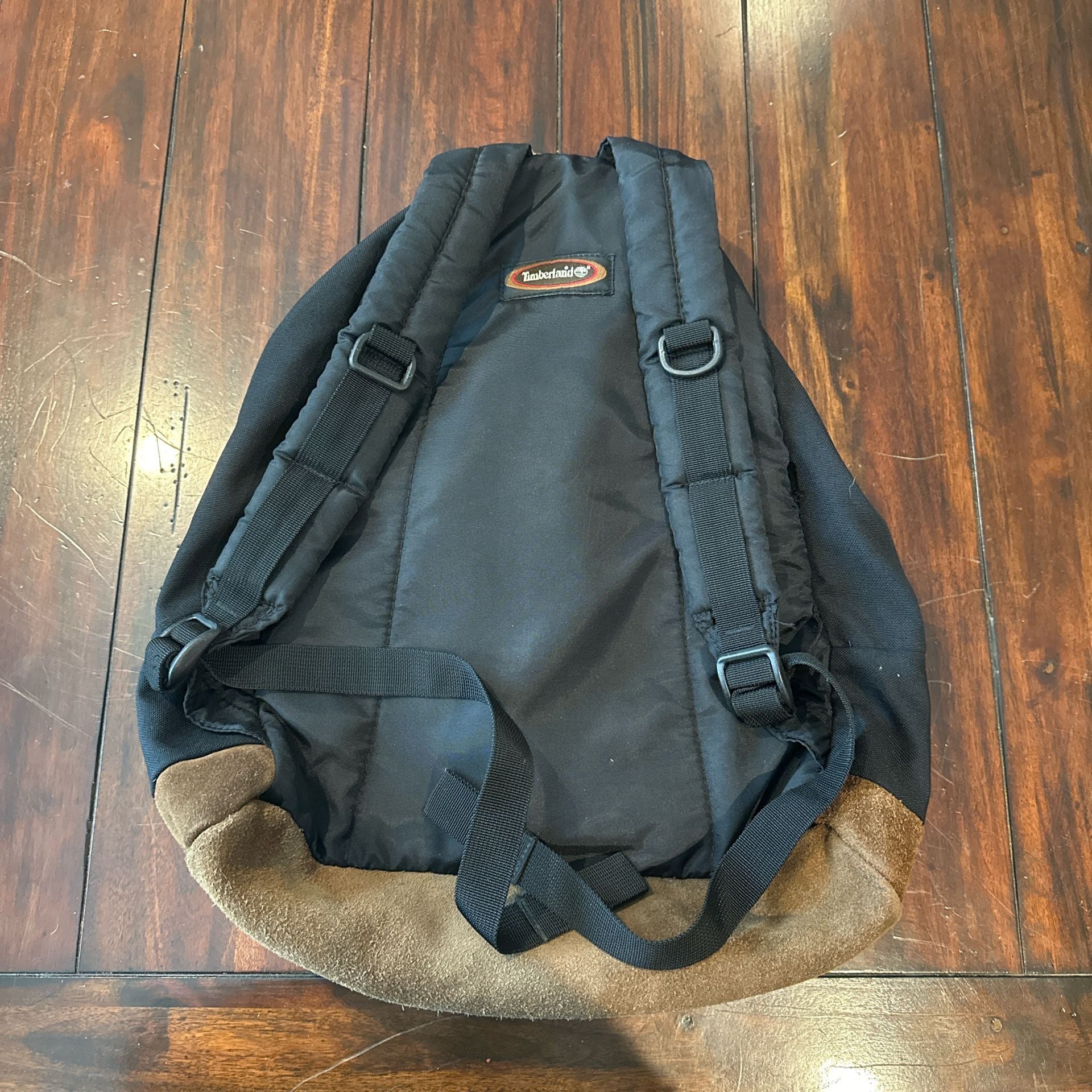 Vintage 1990s Timberland Canvas Suede Bottom Backpack 3