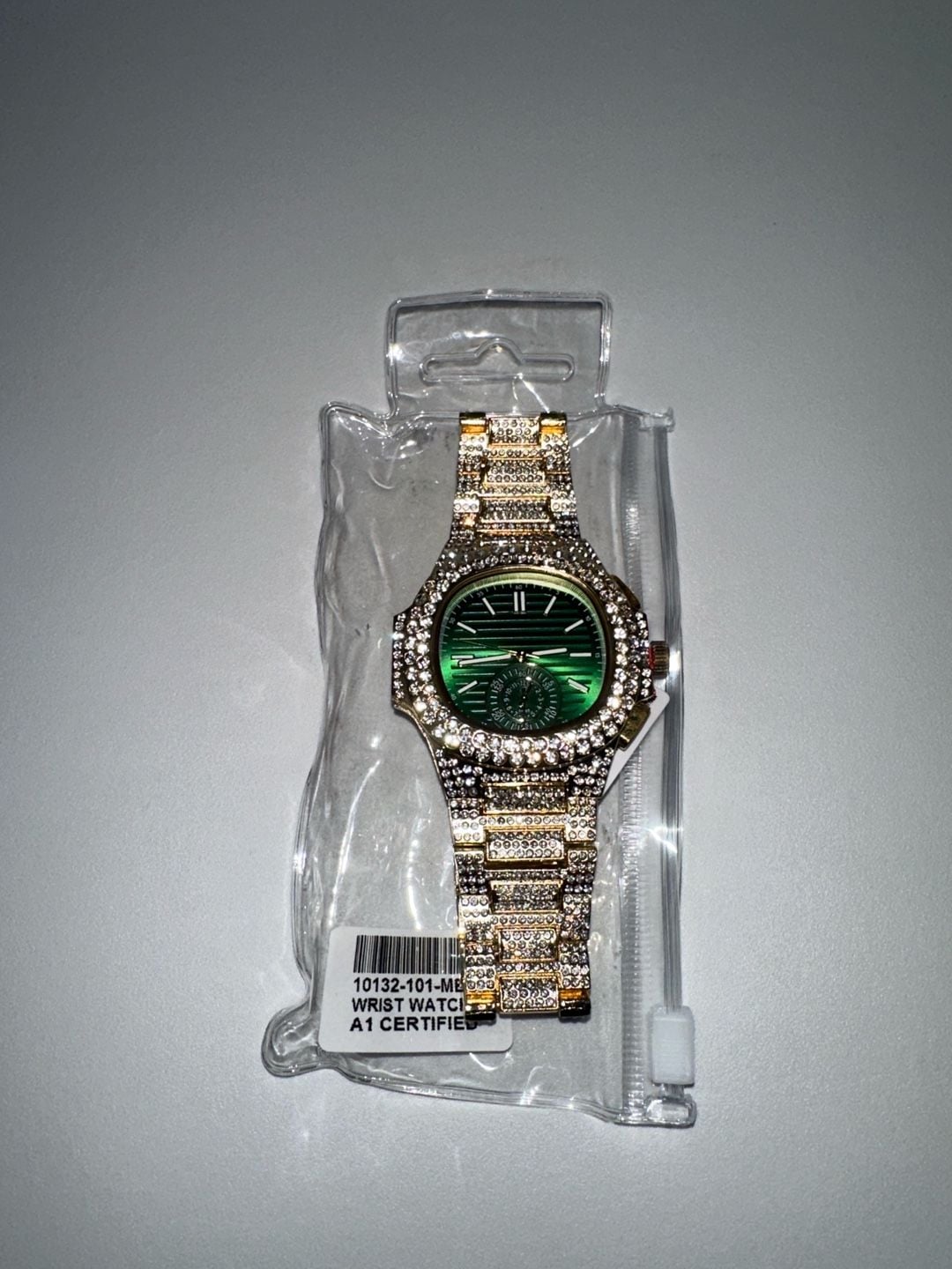 A1 Certified Iced Green Dial Watch 3