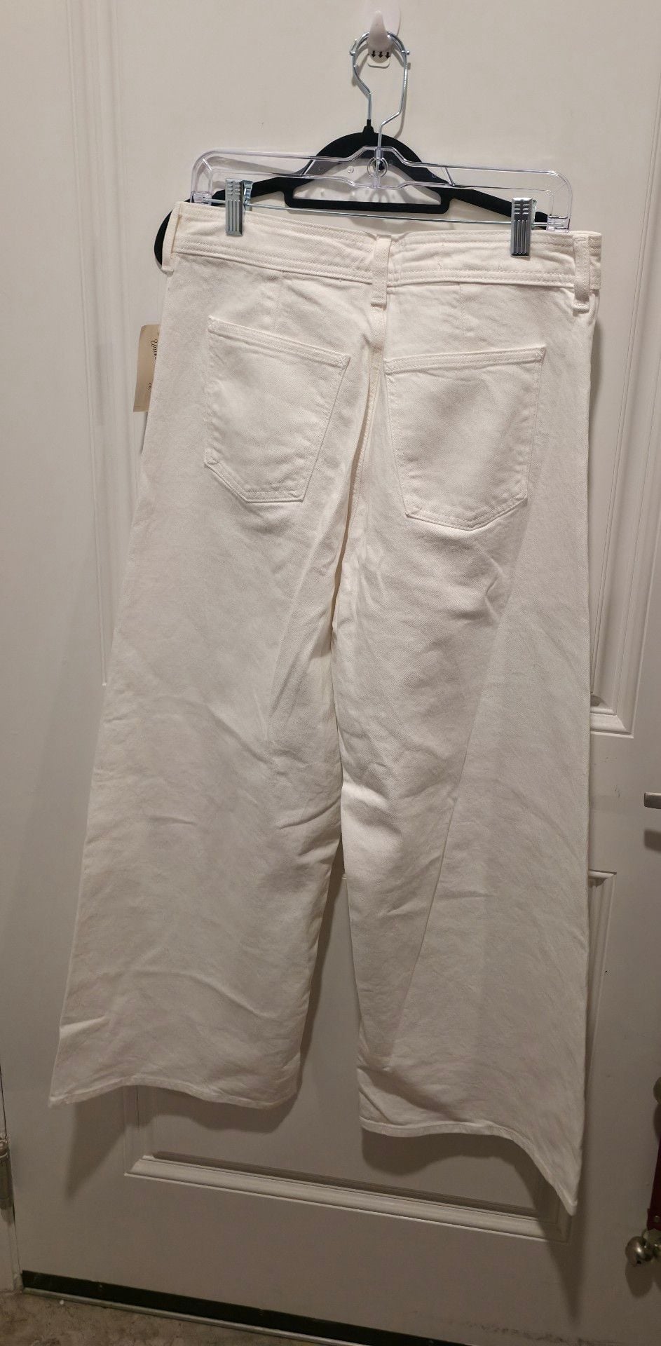 Universal Thread Sailor Wide Leg White Jeans Size 12 8