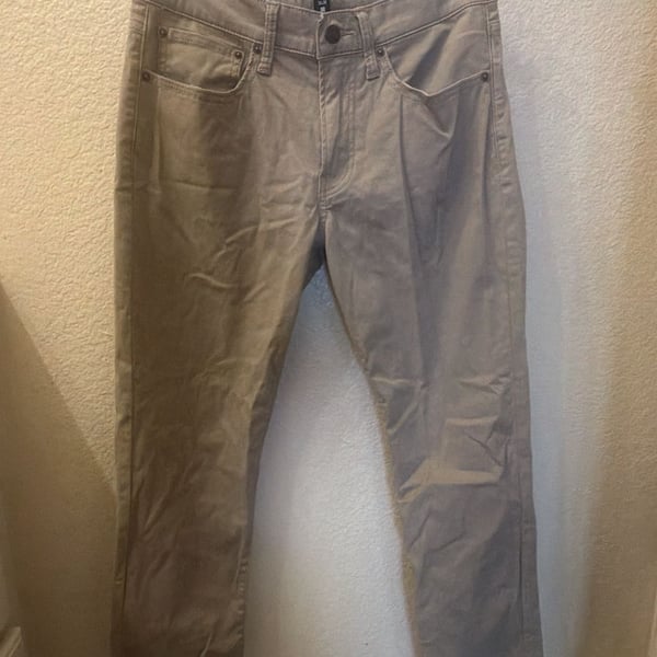 Lucky Brand Men's Khaki Pants Size 30x30 Dark Khaki Twill Straight Leg