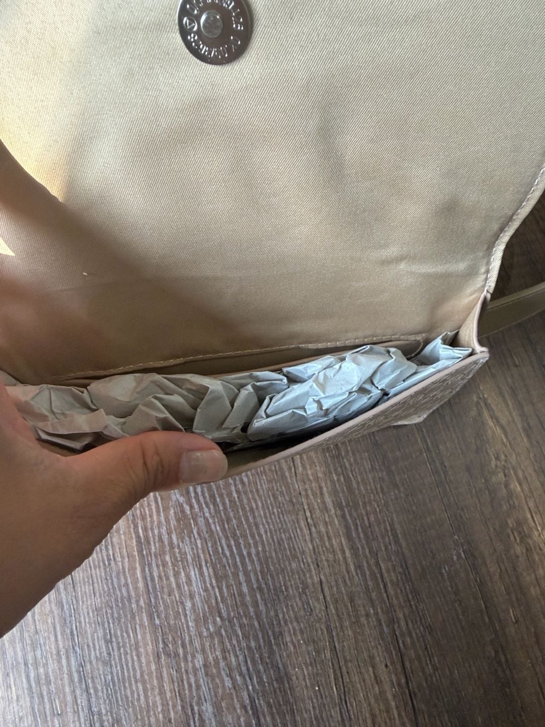Giani Bernini Belt Bag Size XL Beige Monogram Logo 9