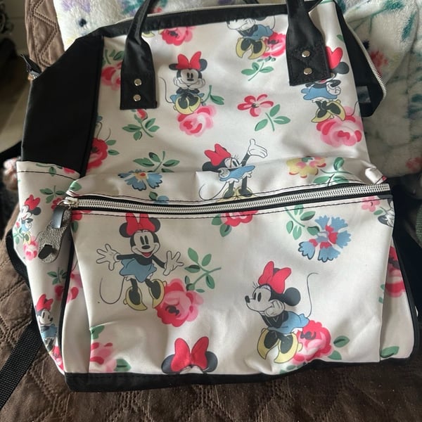 Disney Minnie Mouse Floral Diaper Backpack new