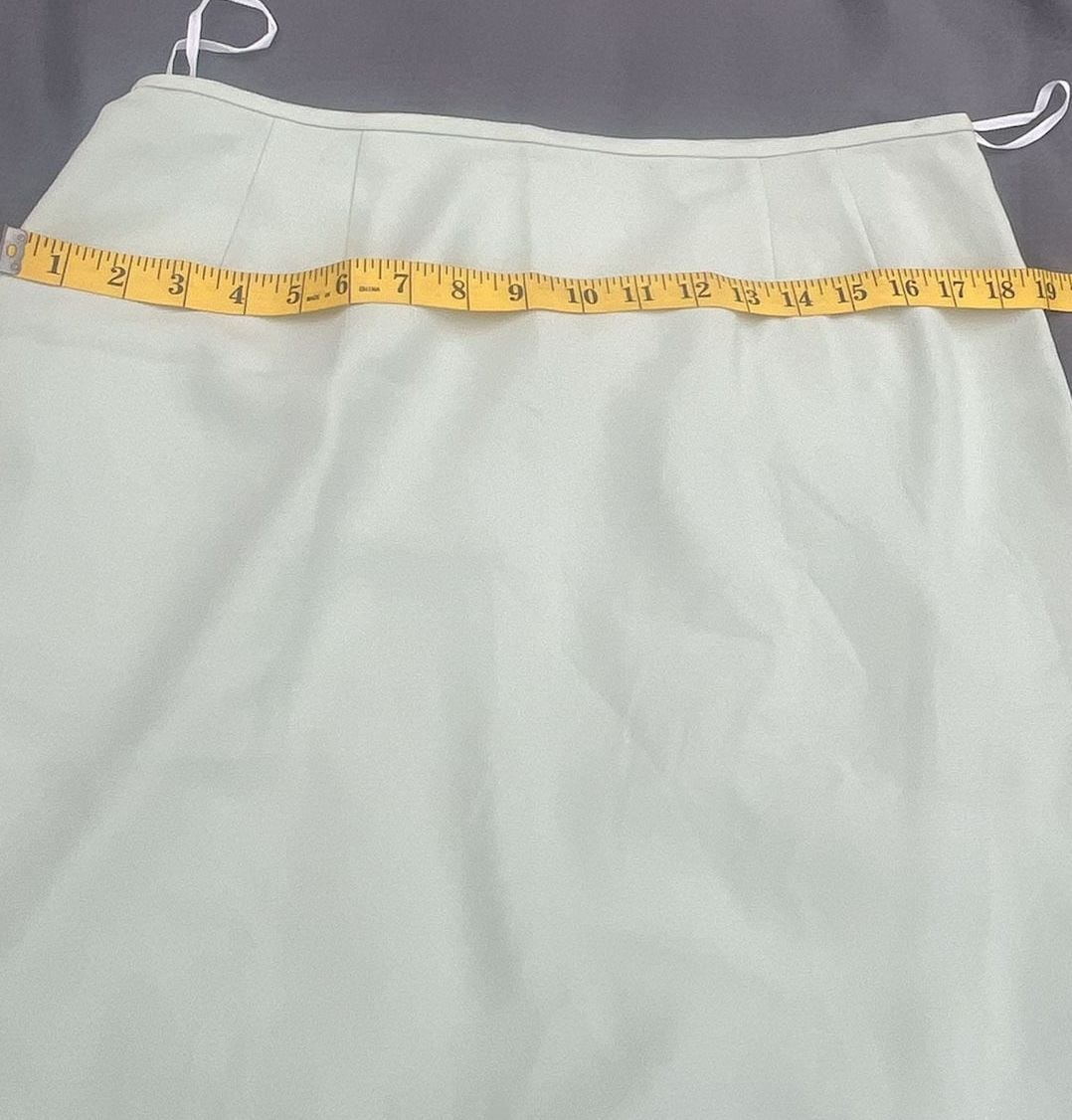 Kasper Mint Green 2 Piece Skirt Suit Set Size 12P 10