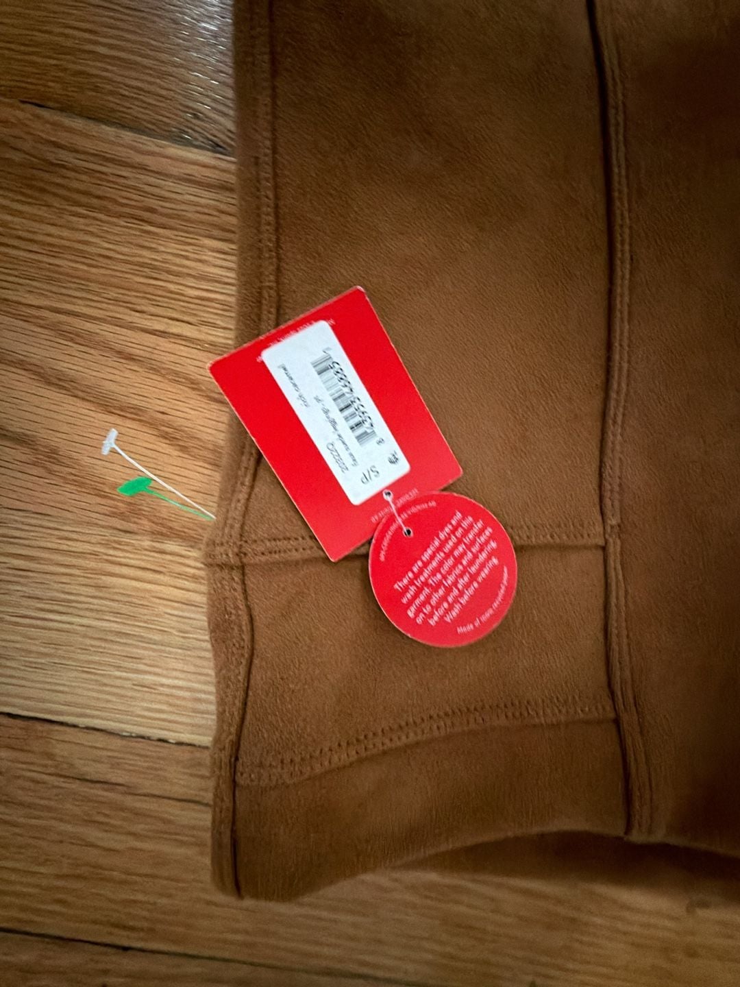 Spanx Faux Suede Leggings Size S/P Rich Carmel 4
