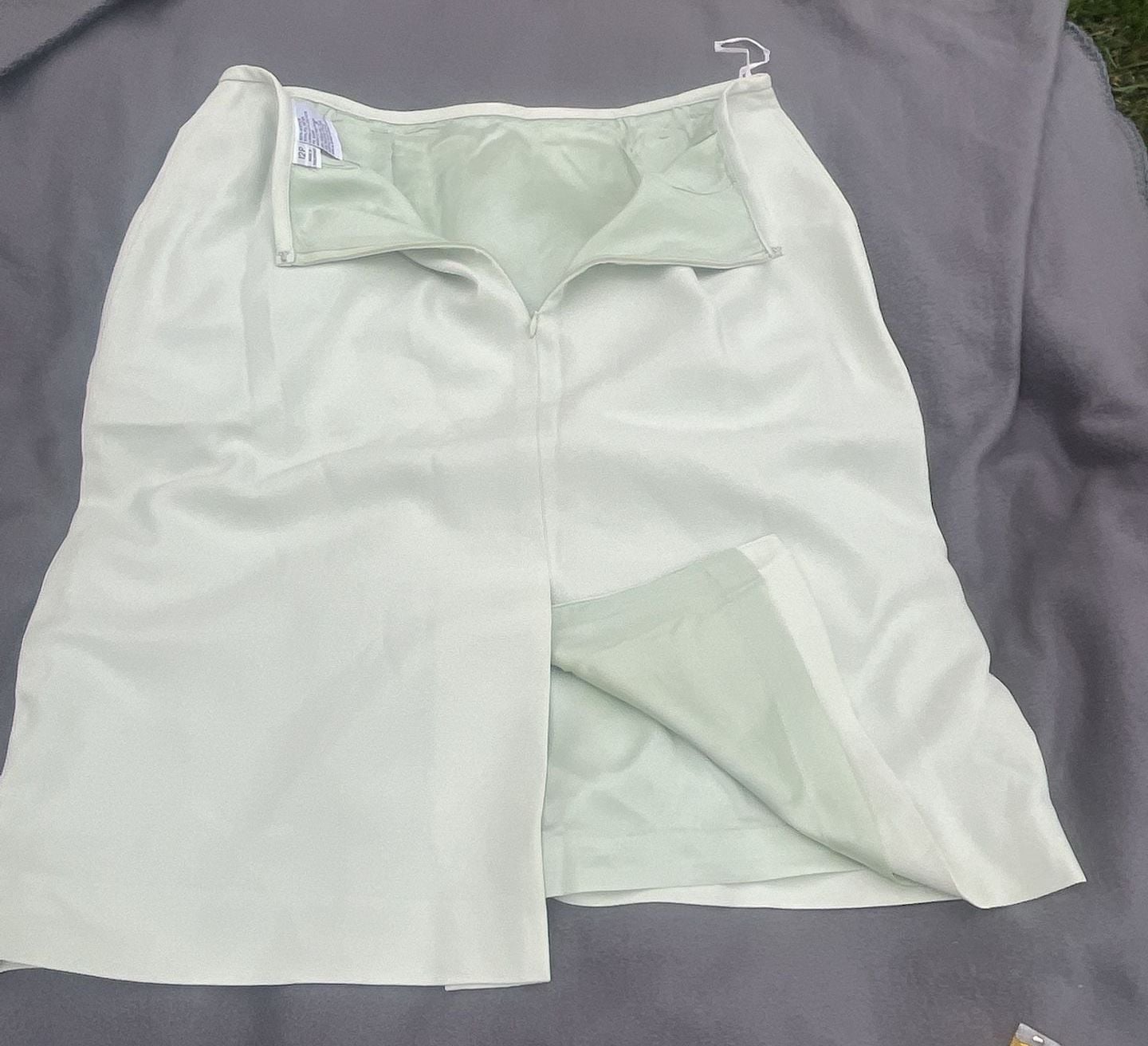 Kasper Mint Green 2 Piece Skirt Suit Set Size 12P 12