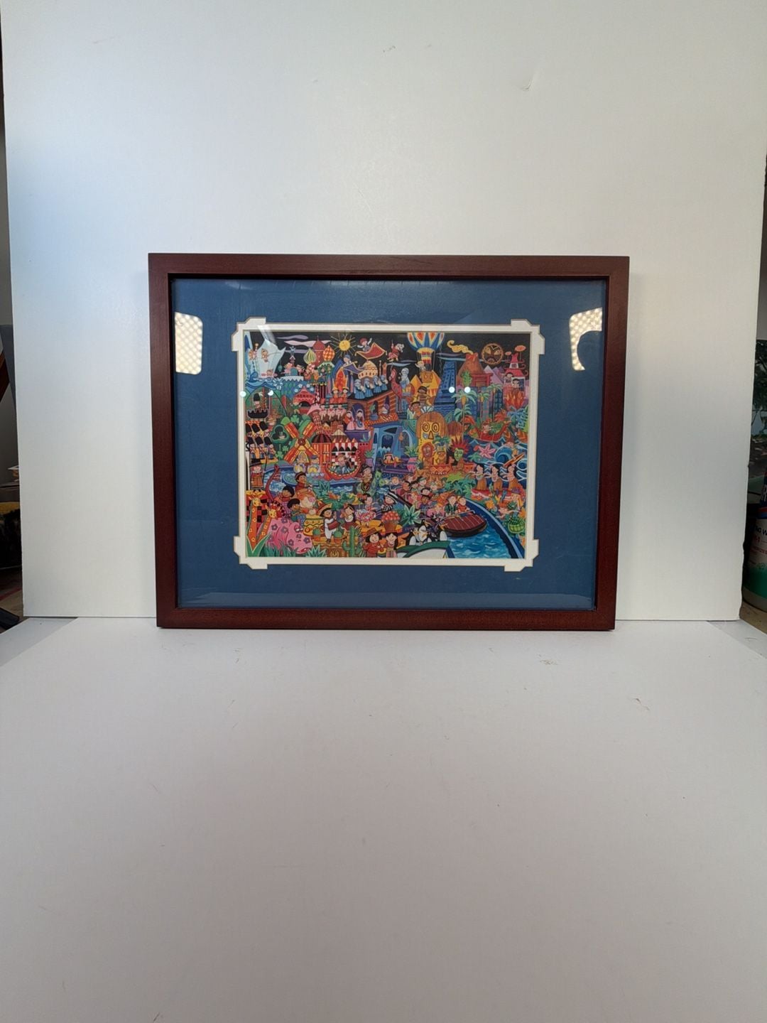 Jeff Shelly Disneyland It's a Busy Small World Framed Art Print 1