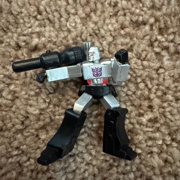 Hasbro Transformers Mini Figure Megatron Silver Black