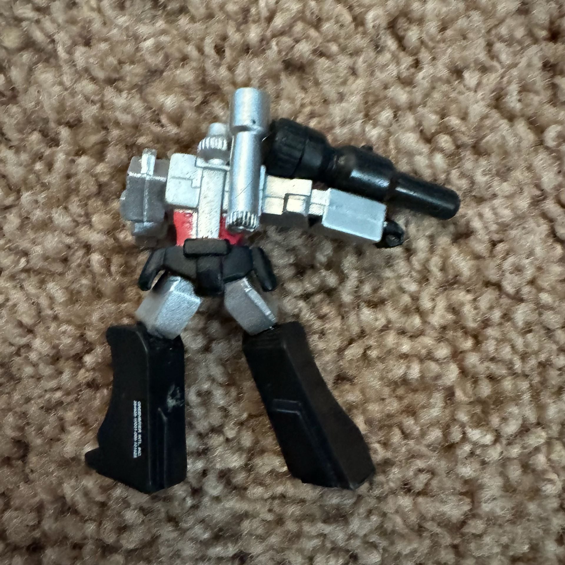 Hasbro Transformers Mini Figure Megatron Silver Black 2