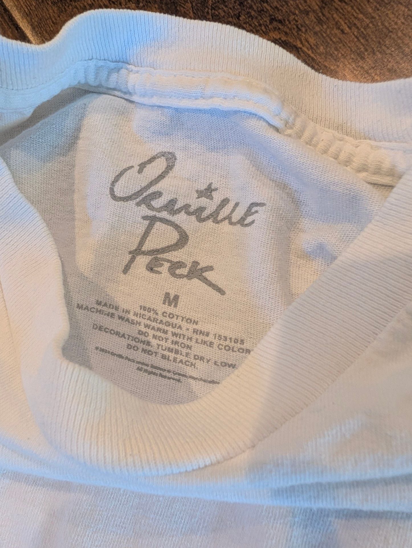 Orville Peck Stampede Tour Stops Relaxed Fit Crop T-Shirt White Medium 3