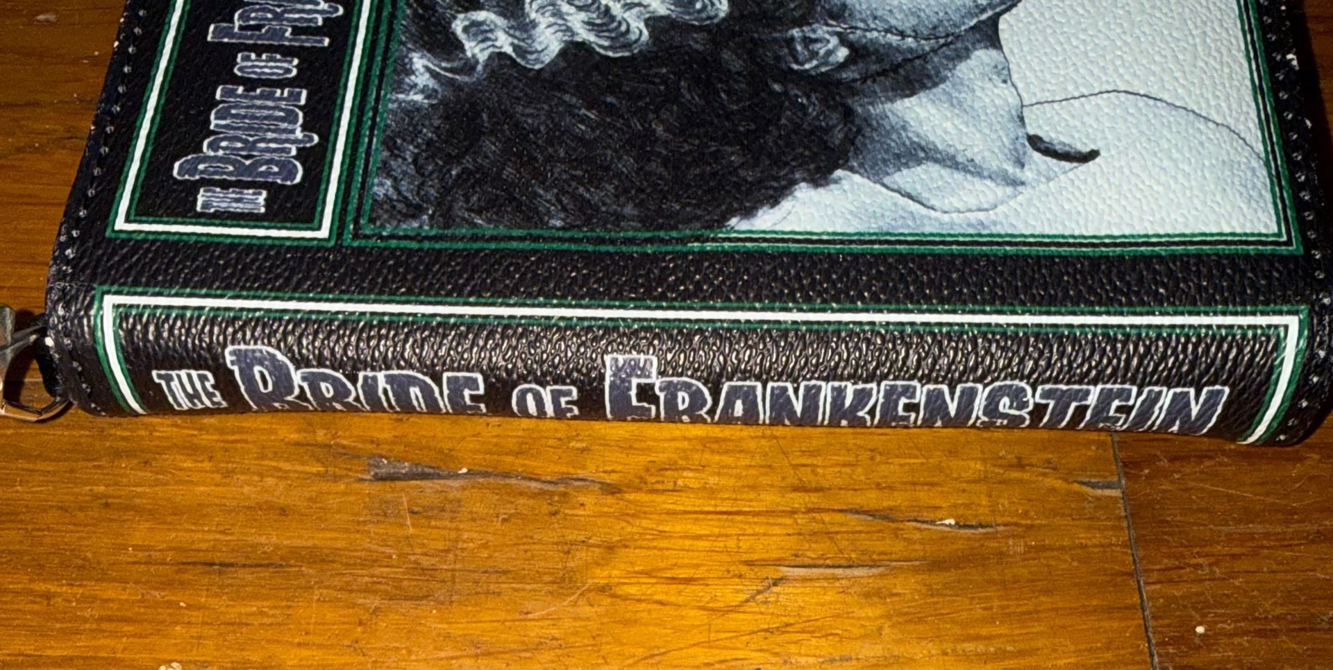 The Bride of Frankenstein Book Wallet Wristlet Purse Black Vinyl 4