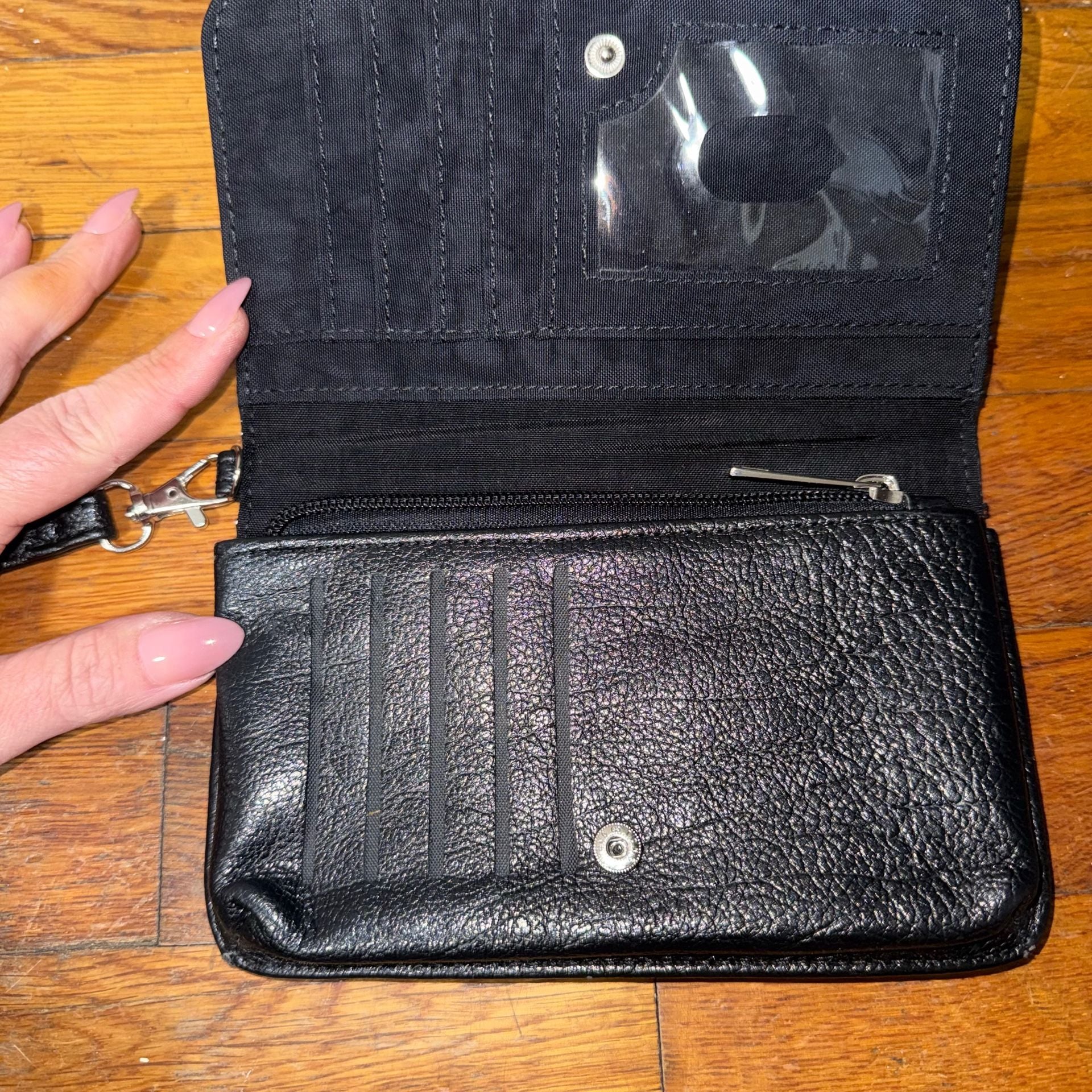 The Bride of Frankenstein Book Wallet Wristlet Purse Black Vinyl 5