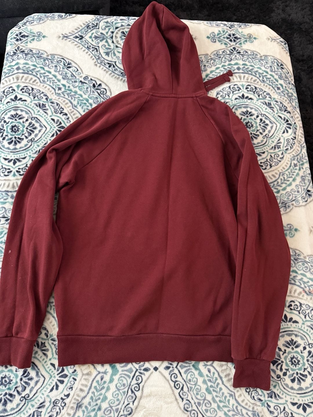 Under Armour Rival Fleece Logo Hoodie Size MD Maroon Big Logo Pullover 4