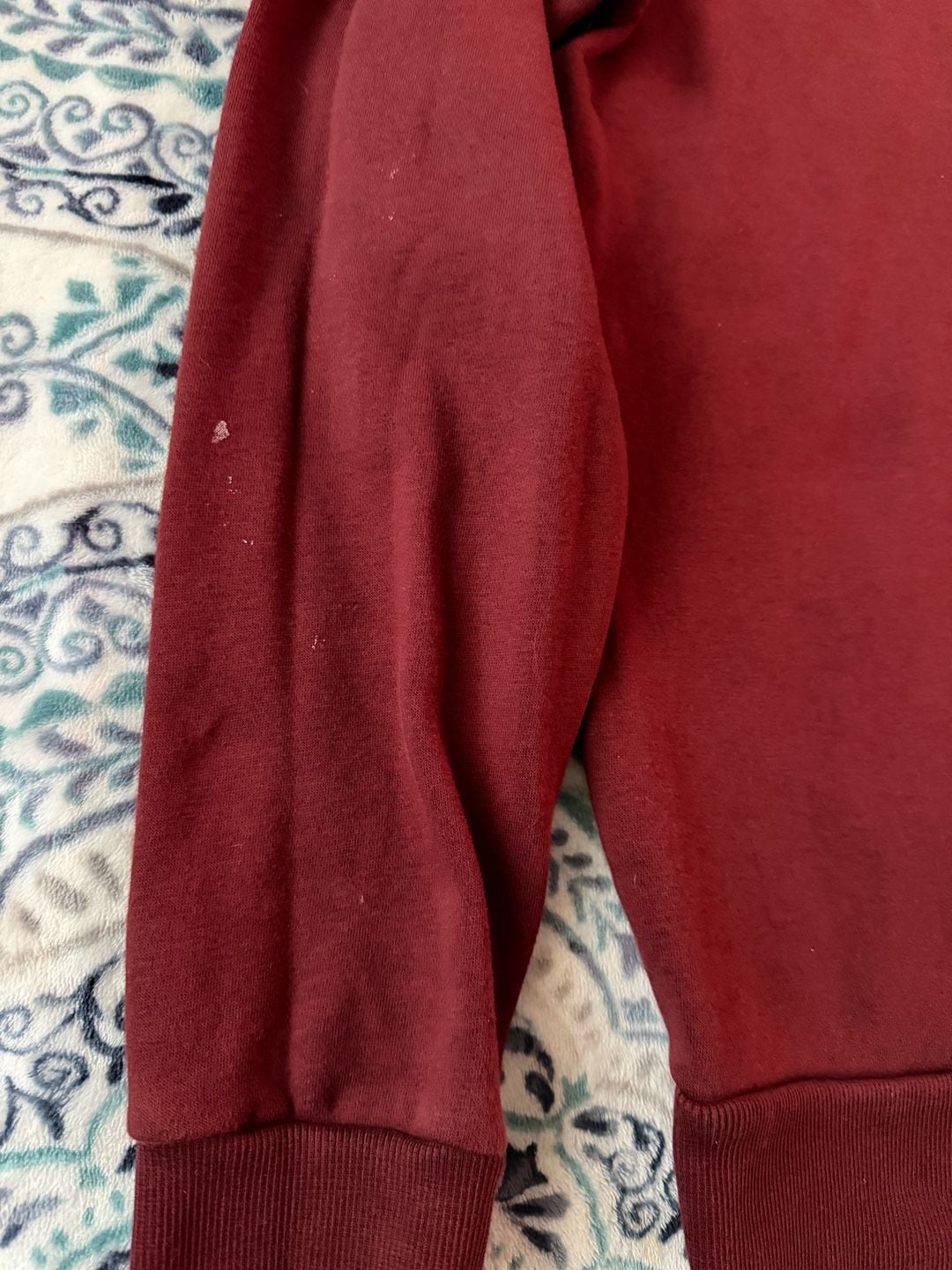 Under Armour Rival Fleece Logo Hoodie Size MD Maroon Big Logo Pullover 5