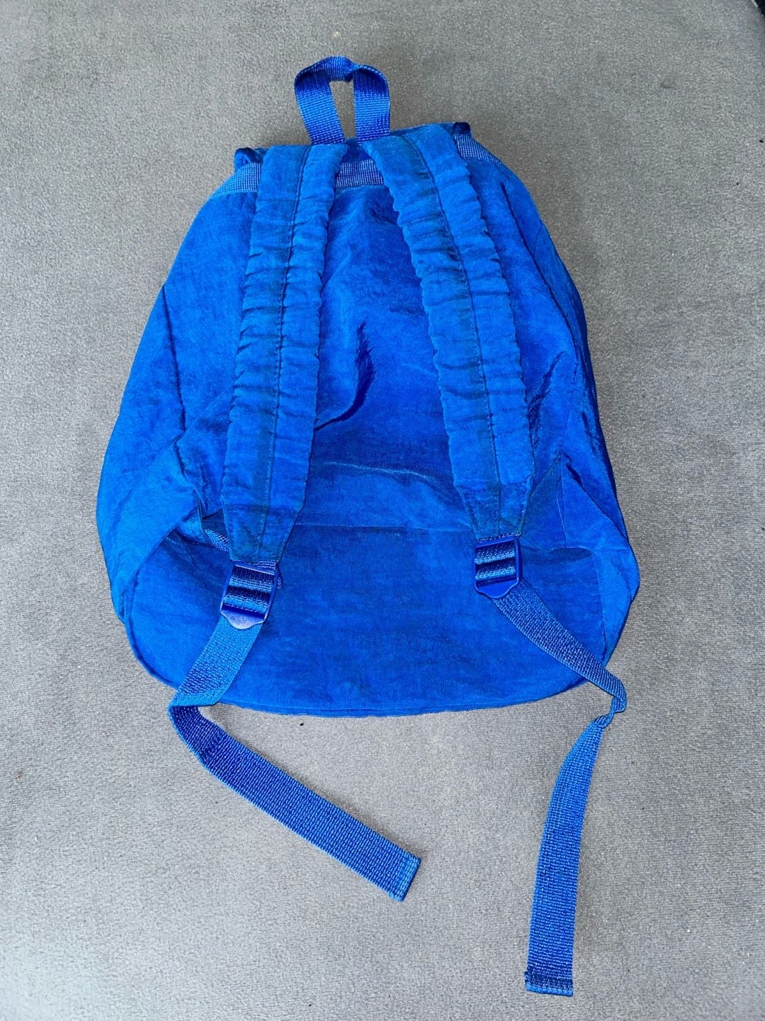 Walt Disney World Embroidered Blue Drawstring Backpack Tote Bag Z12 3