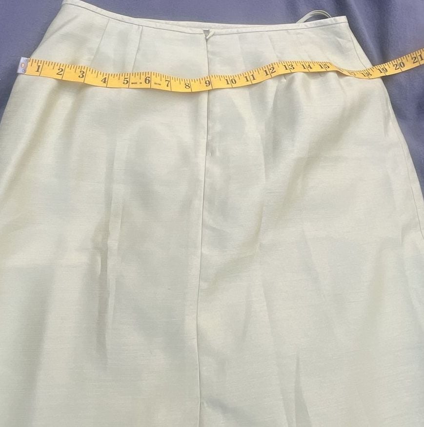 Kasper Light Green Rayon Skirt Suit Set Size 10P 18