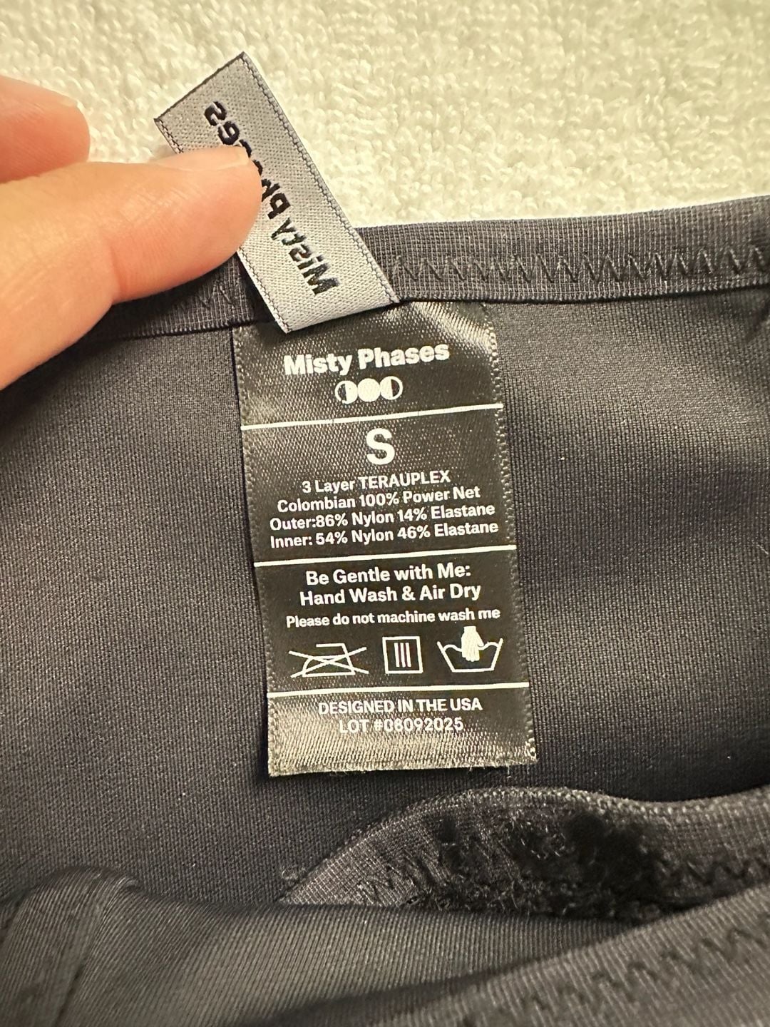 Misty Phases Postpartum Belly Wrap Support Belt Size S Black 4