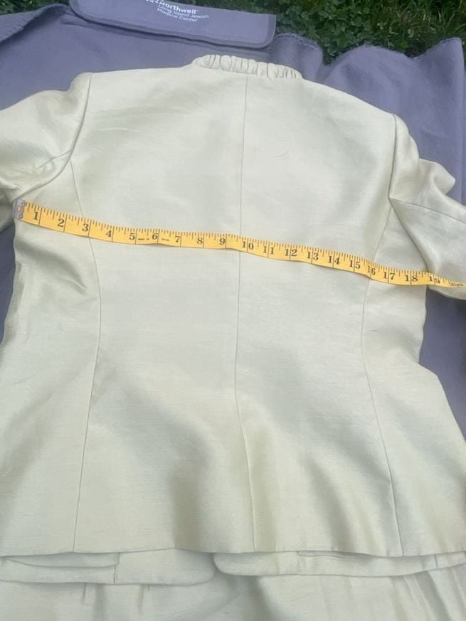 Kasper Light Green Rayon Skirt Suit Set Size 10P 8