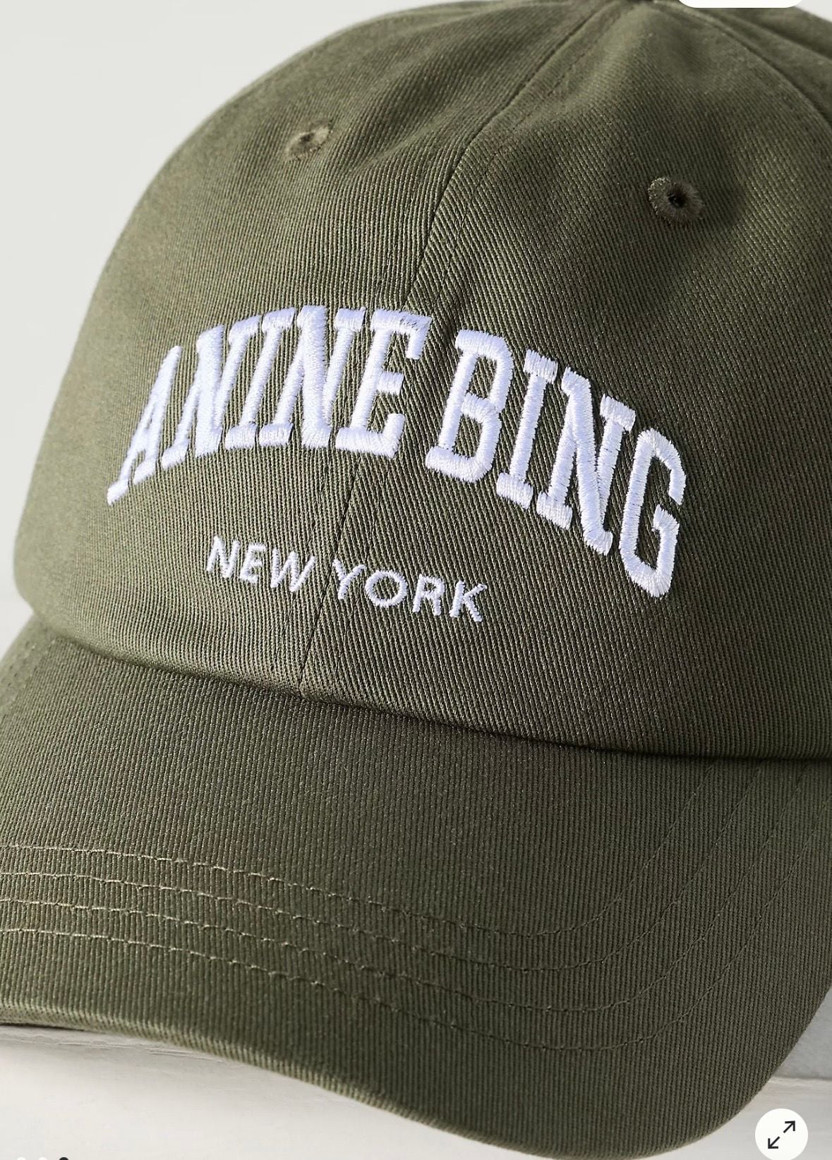 Anine Bing Jeremy New York Baseball Cap Green Cotton 4