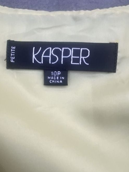 Kasper Light Green Rayon Skirt Suit Set Size 10P 12