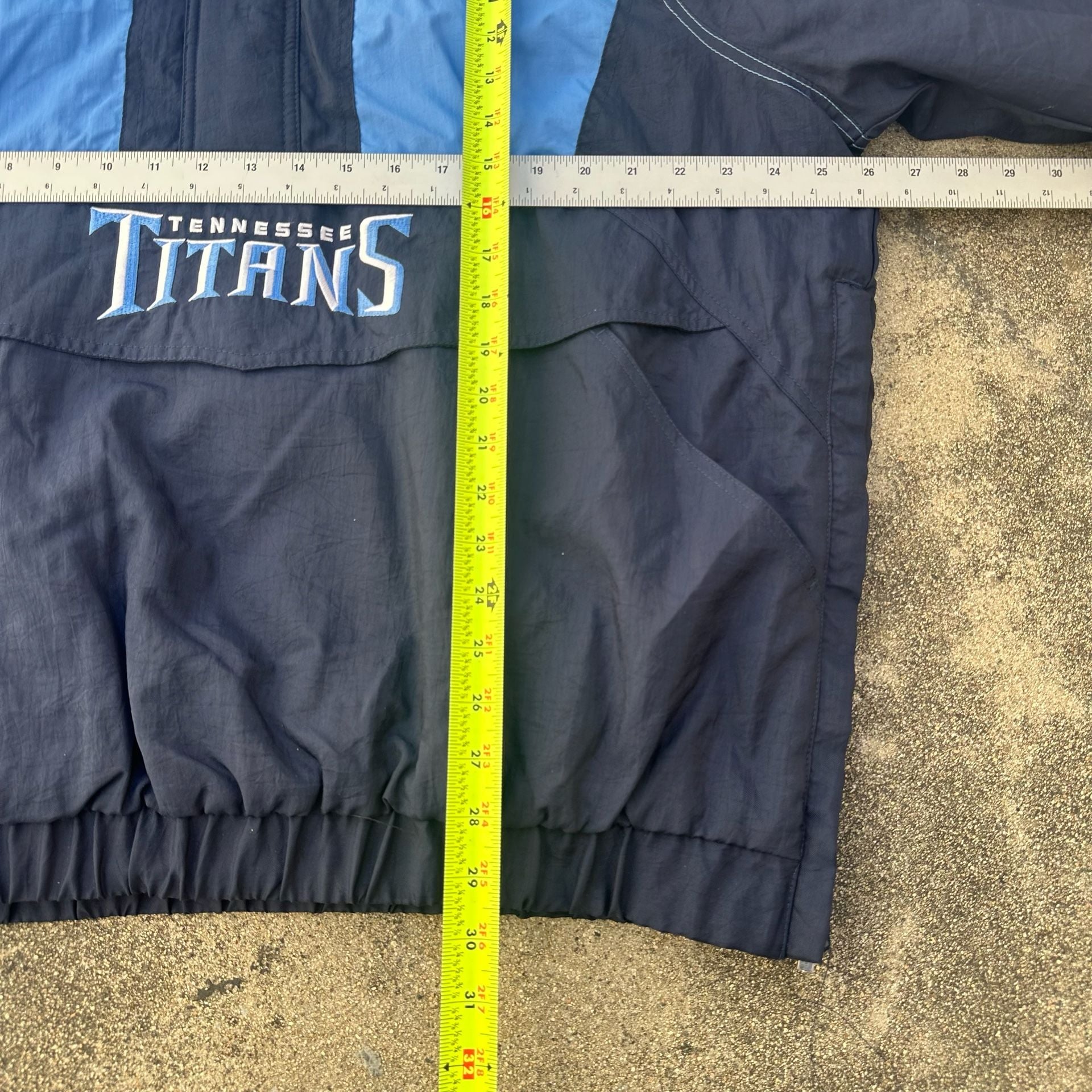 Starter Vintage Tennessee Titans Pro Player Half-Zip Puffer Jacket Blue XL   7
