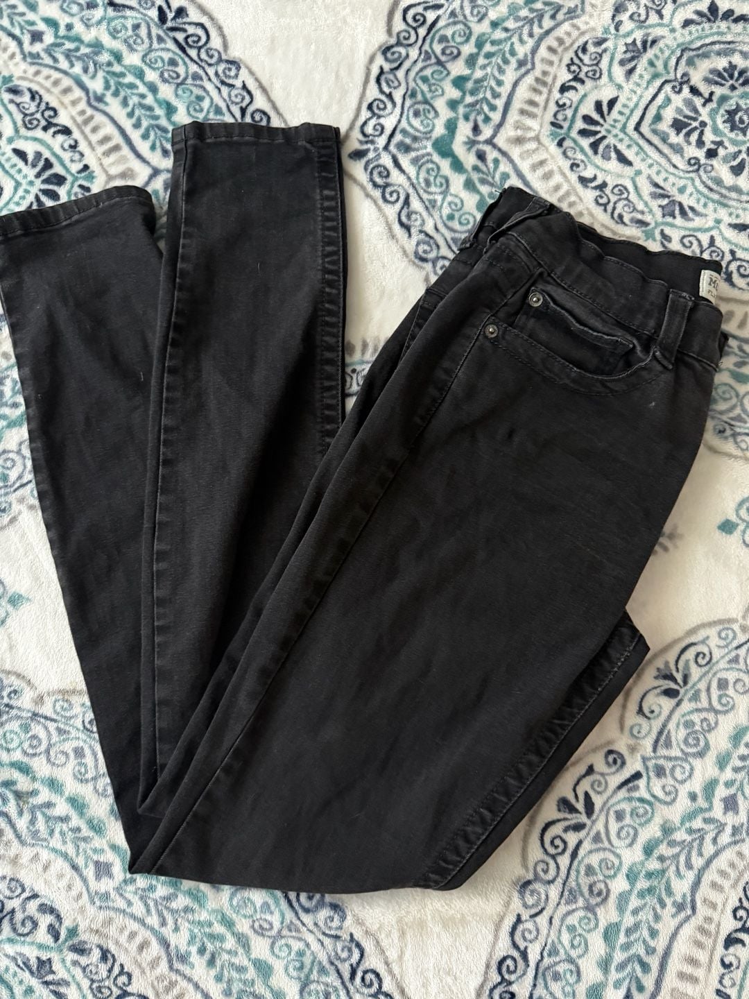 Mudd FLX Stretch Skinny Black Jeans Size 9 3